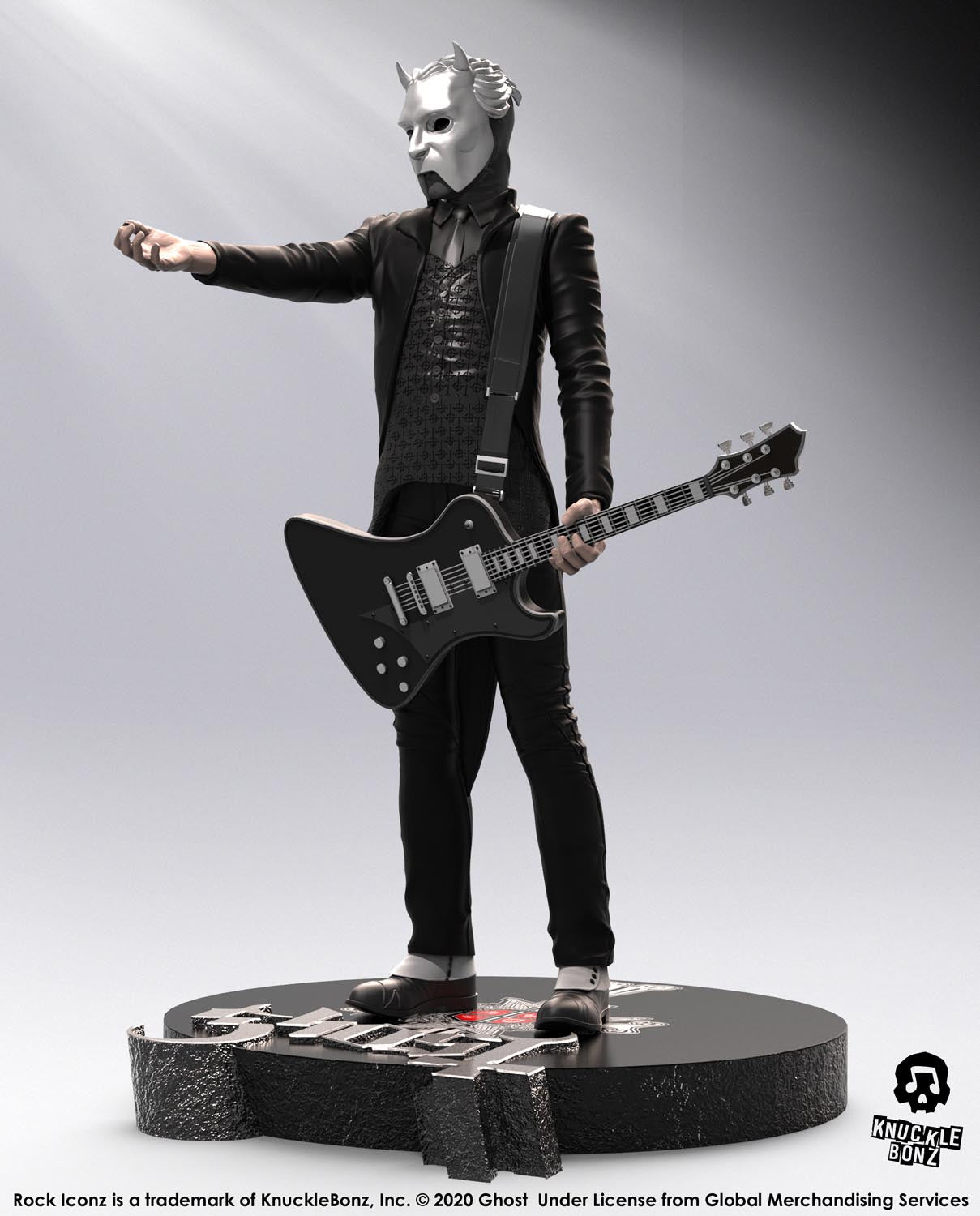 Ghost Nameless Ghoul (Black Guitar) KnuckleBonz Statue